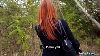Завел в лес рыжую незнакомку и выебал